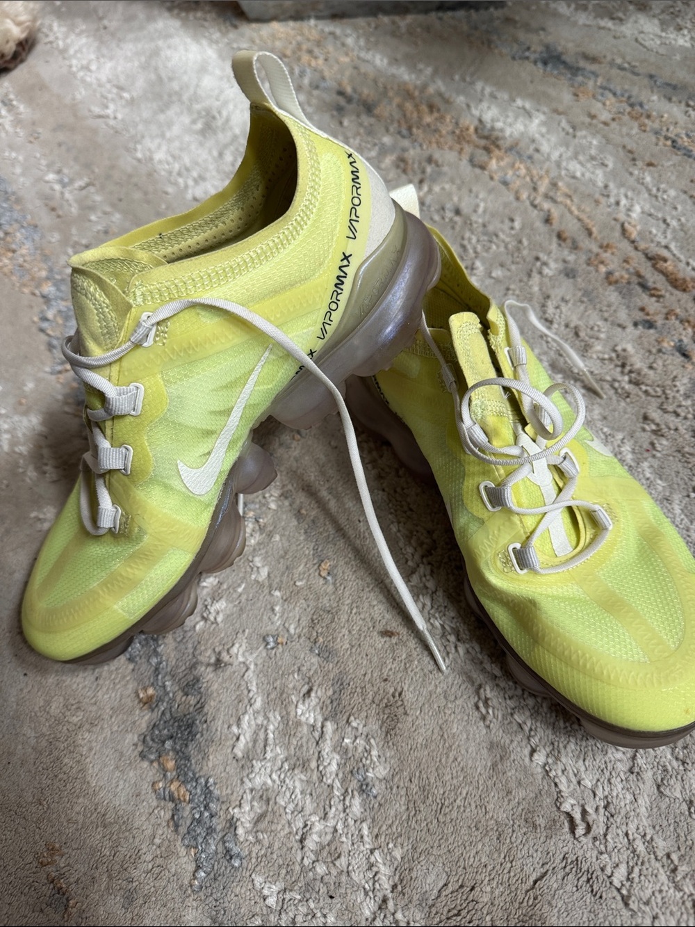 Nike Women’s VaporMax Flyknit - Yellow with White Accents